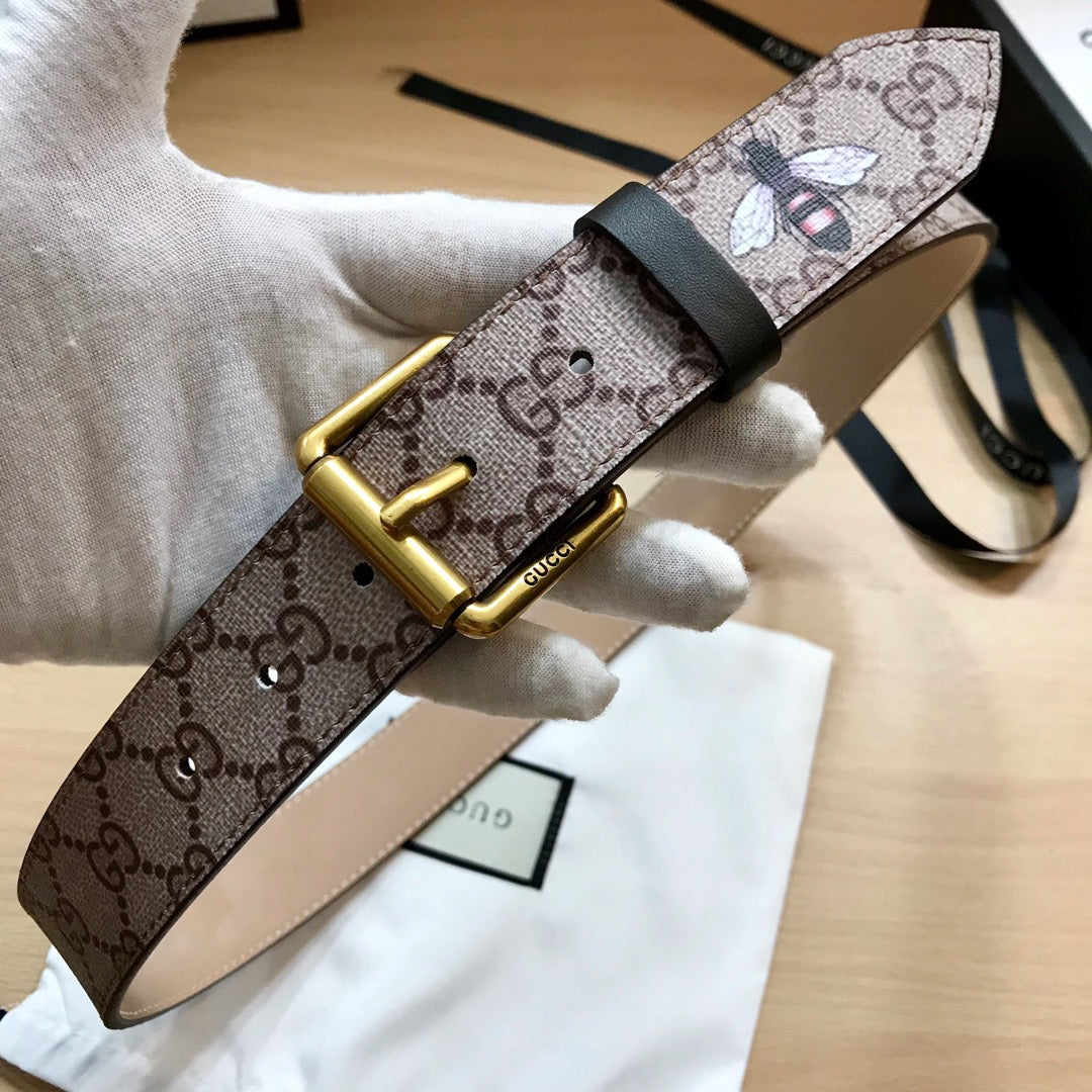 White and Golden Belts - FashionHype.xyz